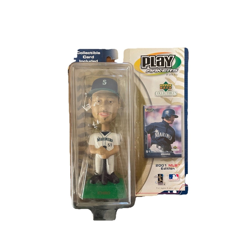 Ichiro Suzuki MLB Play Makers Bobblehead figure Upper Deck 2001